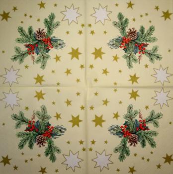 156 Christmas Flowers - 3-ply - Ambiente